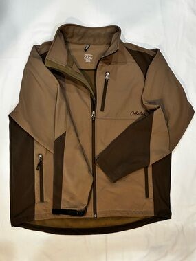 Cabela's Men's Two-Tone Brown/Tan Softshell Performance Jacket